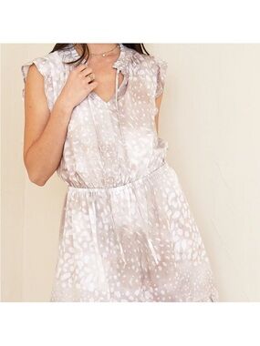 Bella Dahl Animal Print Ruffled sundress